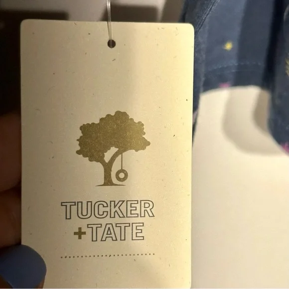 Tucker & Tate NWT Holiday Tree Ruffle Dress and Bloomers 2pc set Size 12M - Picture 6 of 13